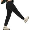 Li Ning Sports Lifestyle Series однотонные зауженные книзу удобные трикотажные спортивные брюки женские низы черного цвета AKLU330-1