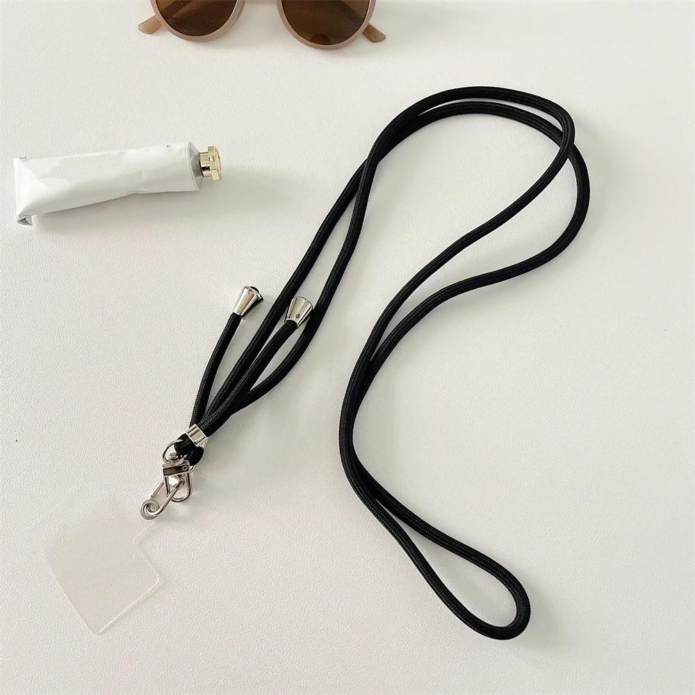 Красочные ремешки для мобильных телефонов, милые спортивные регулируемые ремешки, стильный длинный веревочный кулон для телефона для iPhone 14Pro, нейлоновый ремешок
