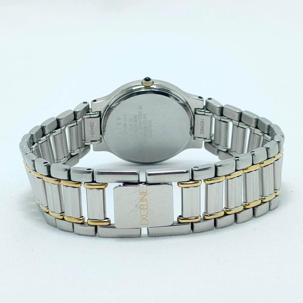 [USED] 483 Free Shipping Working SEIKO EXCELINE Wristwatch (Quartz)