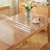 Transparent Rectangular Desk PVC Table Rectangular Table Heat Customizable Tablecloth, 75135cm, 1.5mm Thick, Mat, Mat, Odorless, Vinyl, Cover,