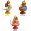 1PC Anime Personality Capybara Car Interior Decoration Trend Capybara Duck Auto Center Console Ornaments For Car Accessories