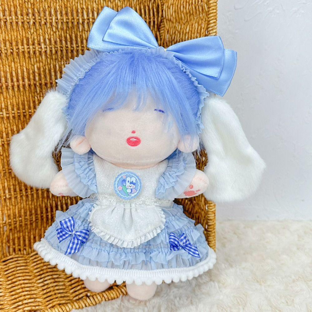 DIY Maidservant Skirt 20cm Bubble Skirt Exquisite Overall  Cotton Doll