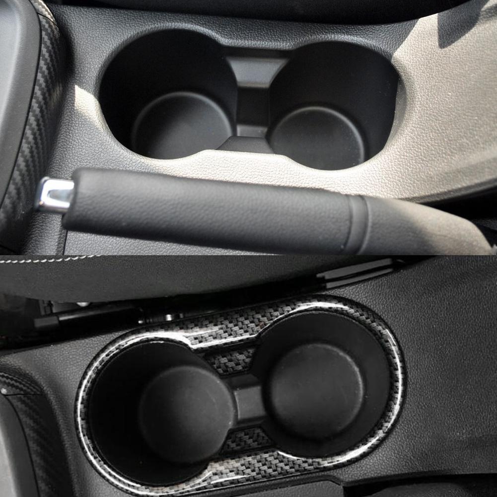 1 шт. Накладка-декорация на рамку подстаканника передней панели для MG ZS 2017 2018, углеволокно
