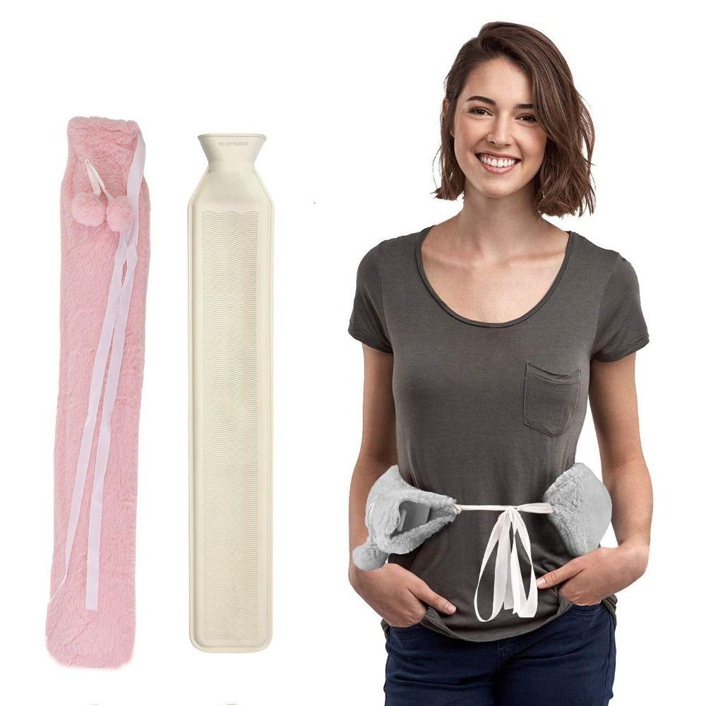 72cm Warm Water Bag Leak-proof Water-filled Waist Warmer Soft Long Hot Water Bottle Bag  Foot