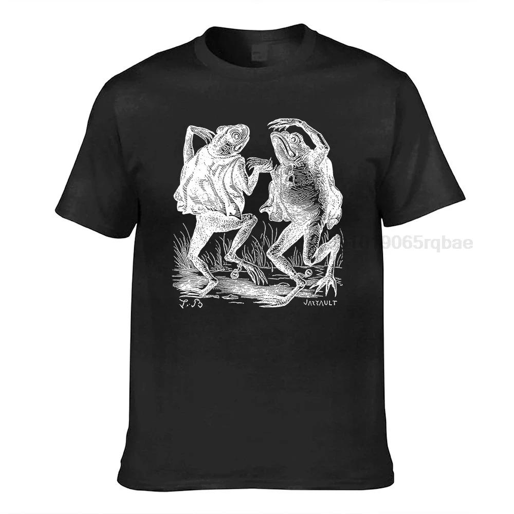 Dancing Toads Organic Unisex Tshirt Vintage Style Demon Tshirt Cotton Casual Unisex T Shirt Unisexs Tee Shirts Tops