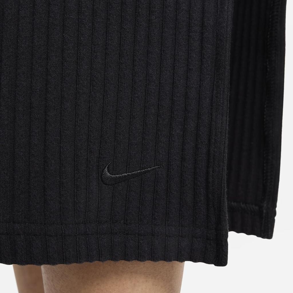 Nike Sportswear Chill Knit Casual Long Skirt Women's Black FQ1637-010
