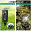 Solar Powered Hollowed Out Lawn Lights Waterproof Outdoor Decorative Light for Garden Patio Yard Courtyard Pedestrian Walkway