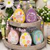 8x Easter Eggs Candy Boxes with Rabbit Pattern Candy Boxes Metal Snacks Container Mini Snacks Boxes for Party