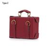 Furniture Play House Vintage Wood Box Miniature Portable Trunk Mini Suitcase Doll Leather Luggage
