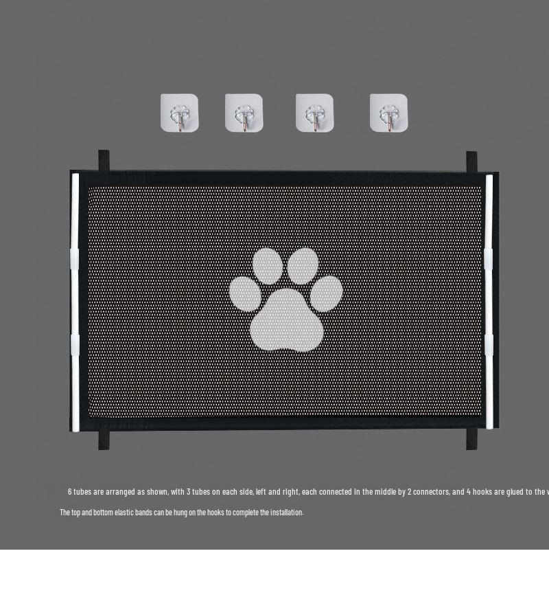 Изготовленный на заказ забор и дверь для собаки: Легкая сборка, Безопасная изоляционная сетка, Дверной барьер без сверления для домашних животных