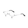 Two-Dimensional Element Lensless Metal Half-Frame Glasses Female Pure Desire Wind Japanese Soft Girl Cos Glasses With Chain