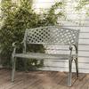 VidaXL Garden Bench 102 Cm Cast Aluminium Green 317745