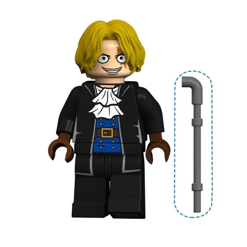 Набор из 15 пиратских строительных блоков One Piece: Чоппер, Луффи, Зоро, Робин, Фрэнки и другие!