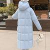 Модные женские зимние длинные пальто с капюшоном, свободные, толстые, теплые парки, повседневные женские куртки