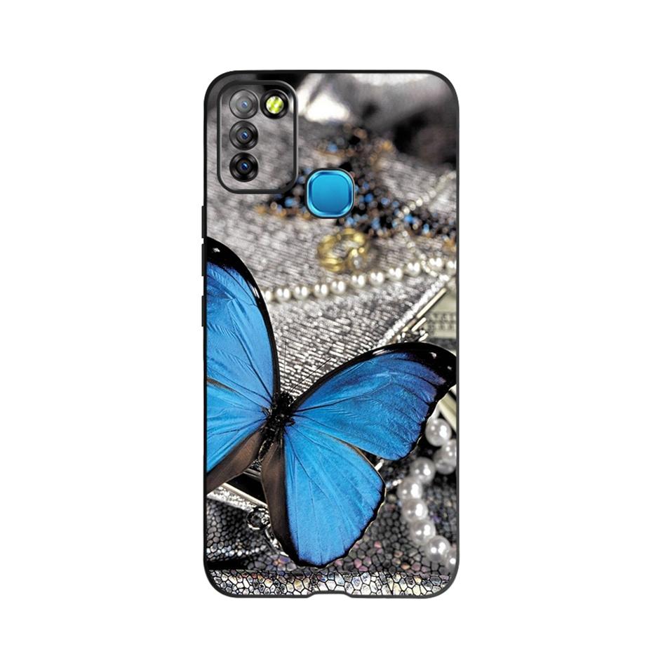 Чехол для Infinix Smart 5 X657 X657C Красивый Цветок Бабочка Мягкий Силиконовый Чехол для Телефона Для Infinix Smart 5 Smart5 Чехол Fundas