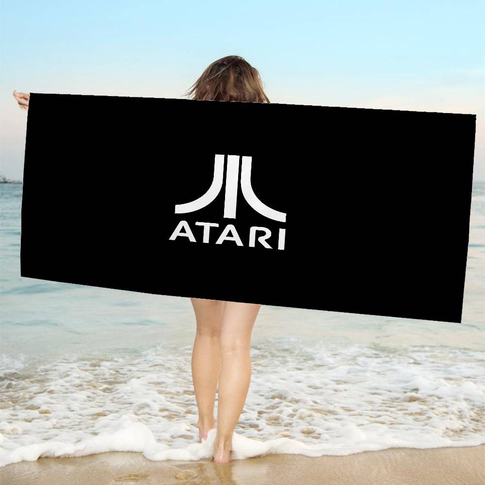 A-AtariS Игровой Логотип Микрофибра Пляжное Полотенце Впитывающее Быстросохнущее Мягкое Йога Плавание Курорт Альпинизм Полотенце