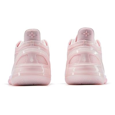 Li Ning Liren 4 V2 Амортизирующие Скользкие Легкие Упругие Низкие Баскетбольные Кроссовки Мужские Розовые ABAU037-3