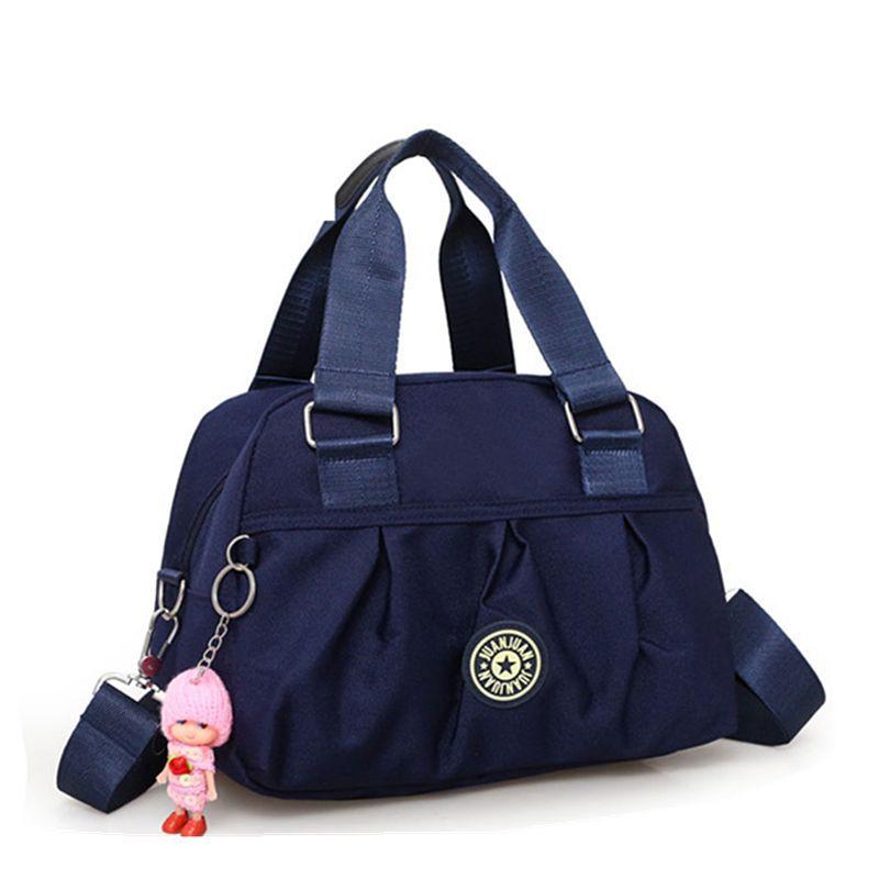 Модная нейлоновая сумка через плечо, однотонная сумка через плечо, женская повседневная сумка и кошелек