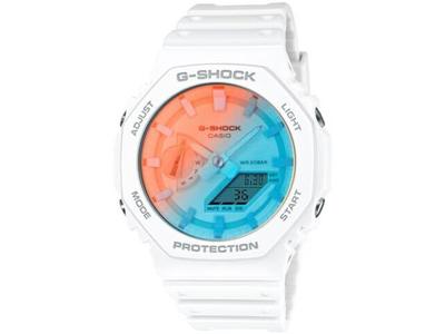 GA-2100TL-7AJF G-SHOCK BEACH TIME LAPSE Series мужские часы с белым полимерным ремешком НОВЫЙ