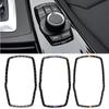 Автомобильная рамка из углеродного волокна для BMW Media Button Sticker Knob Cover Наклейки для салона для F10 F20 F30 F34 F07 F25 F26 F15 F16