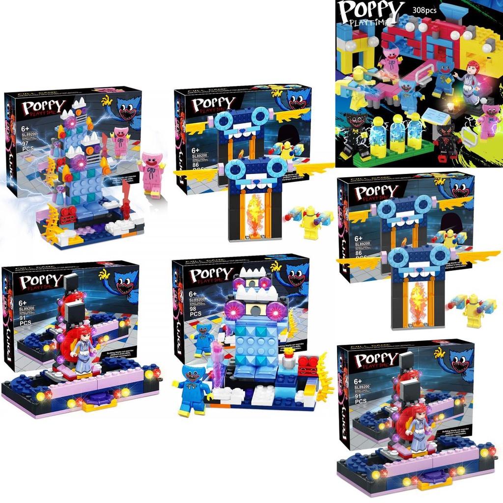 Poppy Playtime Конструктор 4-в-1 8-в-1 Хагги Вагги Блоки Игра-головоломка для детей