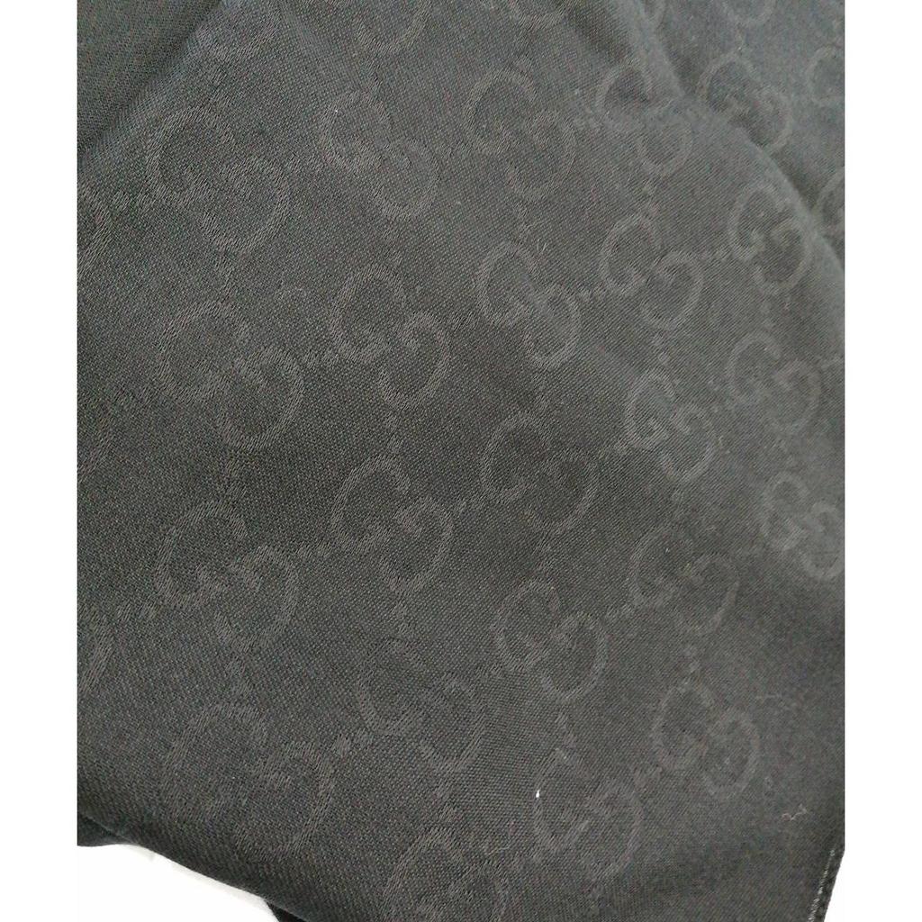 Б/у шелковый платок GUCCI 165904 с жаккардовым узором GG