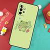 Лягушка Скейтборд Милый Кавайный Чехол Для Samsung Galaxy A17 A55 A35 A15 A32 A52 A13 A33 A53 A14 A34 A54 A06 A16 A26 A36 A56