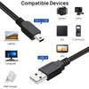 0,8 м USB-кабель 2,0 A Male to Mini B 5 Pin 5P T Port MiniUSB для устройств MP3 MP4 Камера Мобильный телефон Жесткий диск Компьютер
