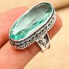 Aqua Apatite Gemstone Handmade 925 Sterling Silver Jewelry Gifts For Wife Brand New Ring