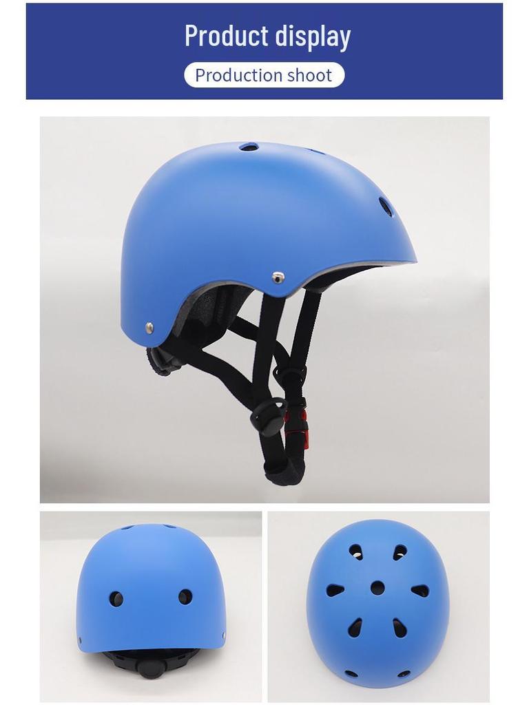 Детский набор защитной экипировки для роликовых коньков - 7 предметов: шлем и накладки