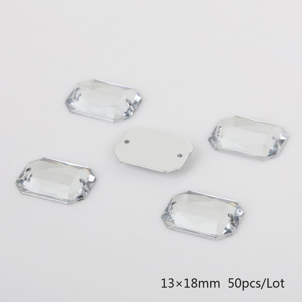100 шт./пакет, стразы для шитья с плоской задней частью, пришивные кристаллы, камни, акриловые бусины, стразы для рукоделия, украшения для скрапбукинга