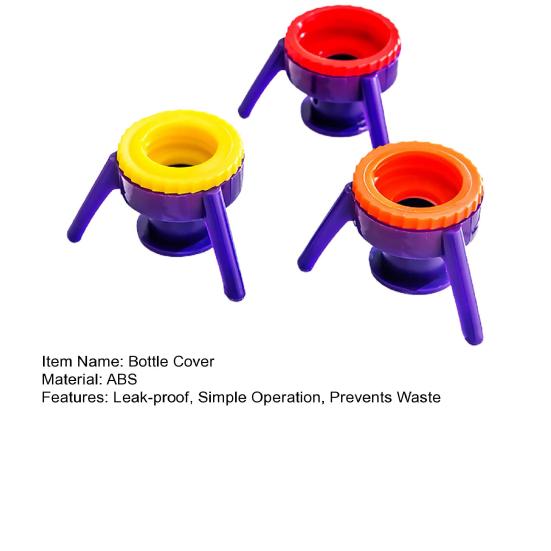 3 шт. перевернутая крышка для бутылки, герметичная, предотвращает отходы, простая в эксплуатации, многоразовая крышка для бутылки для кухонных специй