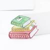 Enamel Rhinestone Three Books Modeling Brooch Creative Men'S And Women'S Clothing Corsage Jewelry Pin Now