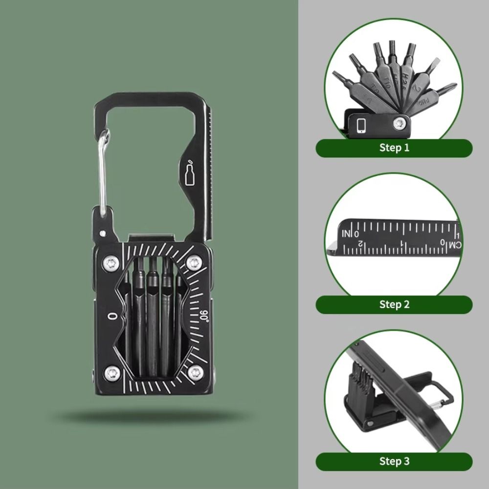 Fashion Portable Screwdriver Set Bottles Opener Stainless Steel Vehicle Maintenance Tools Hexagonal Phillips