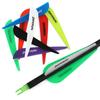 20Pcs 3In Archery Arrow Feather Plastic Feather Rubber Vanes Fletching For Diy Archery Hunting Targeting Arrow Shaft Accessories