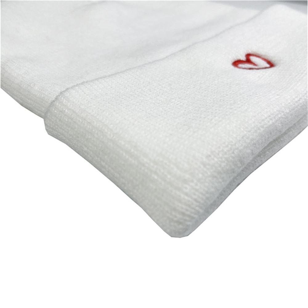 1 шт. Мужская Женская Новая Дизайнерская Вязаная Шапка с Вышивкой Маленькое Сердце Любовь Унисекс Теплые Шапки Черный Белый