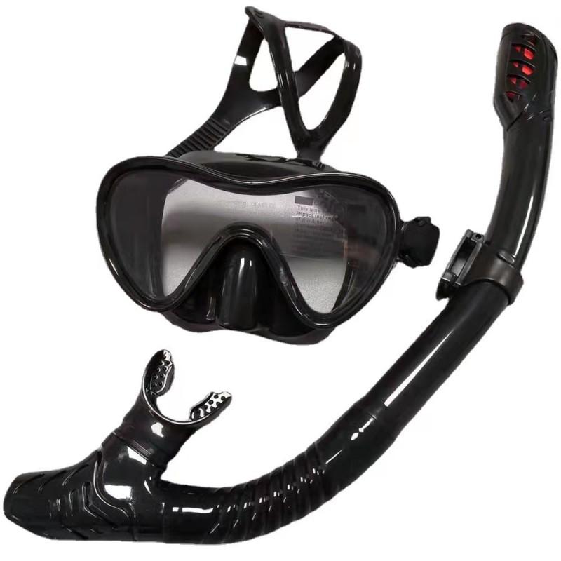 Unisex Full Dry Snorkel Mask Set Swimming Diving Silicone Snorkeling Gear