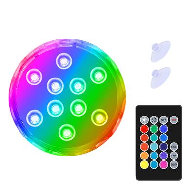 Светодиодный светильник для бассейна 15 цветов, водонепроницаемый, RGB, погружной светильник для пруда, подводная лампа с пультом дистанционного управления для улицы