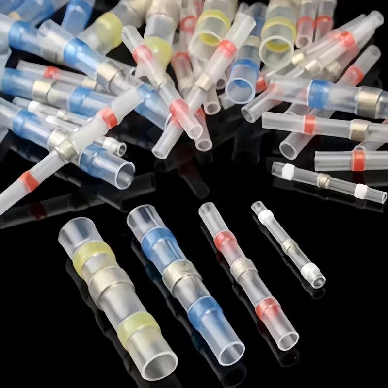 Waterproof Solder Seal Heat Shrink Tube Sleeves Electrical Wire Connector Butt Splice Terminals Heat Shrinkage Cable Connectors