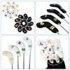9Pcs Golfs Club Head Cover Golfs Club Cover Iron Headcover PU Leather Iron Head Cover Waterproof Golfs Putter Cover Set