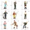 High Quality Collection  Garden Decoration Simulation Farmer Farm Staff People Figurines Model Miniature Figure