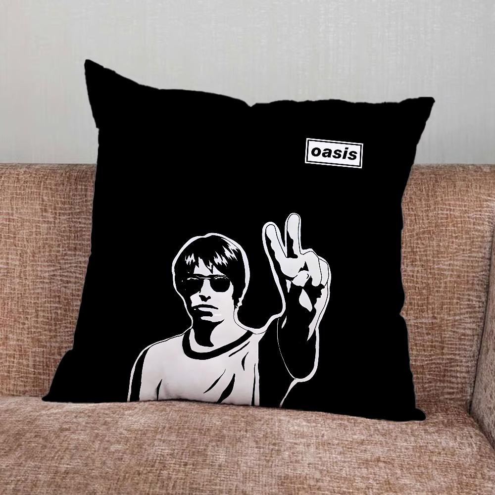 Подушка с принтом группы Music O-Oasis Наволочка для Дома Спальни Машины Офиса Декора Гостиной Подушка на Диван Подходящая