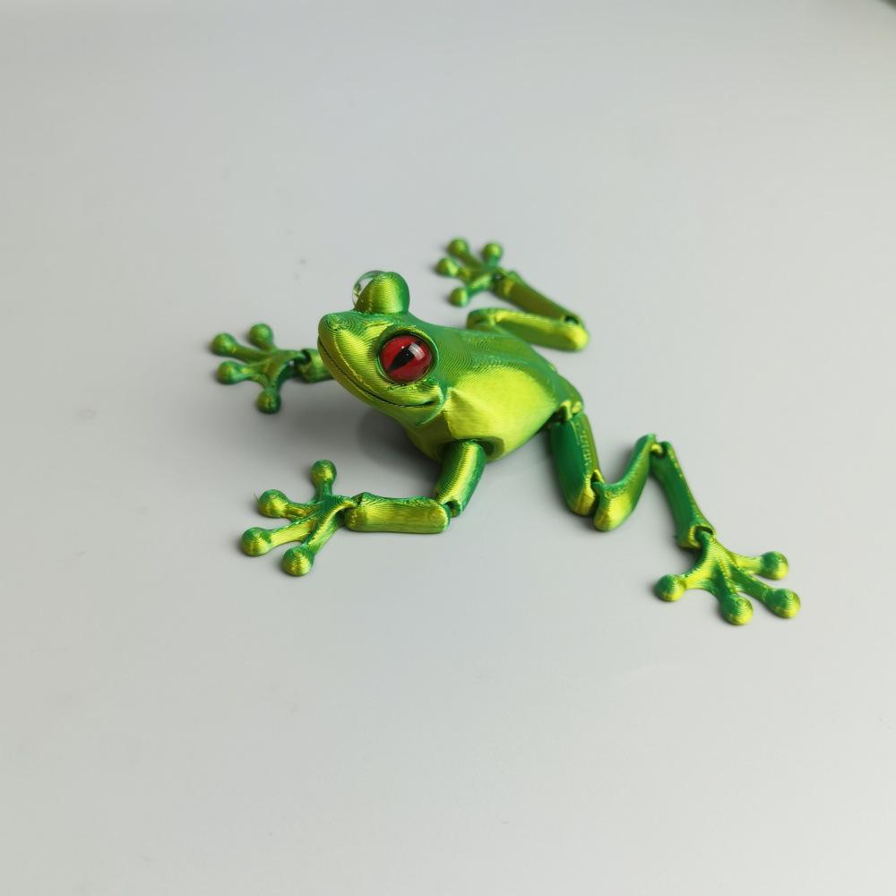 Реалистичная 3D-игрушка-лягушка с подвижными суставами - Настольное украшение и предмет коллекционирования