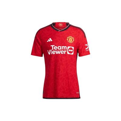 Футболка с круглым вырезом и буквенным принтом Manchester United, мужские топы, красные IN3520