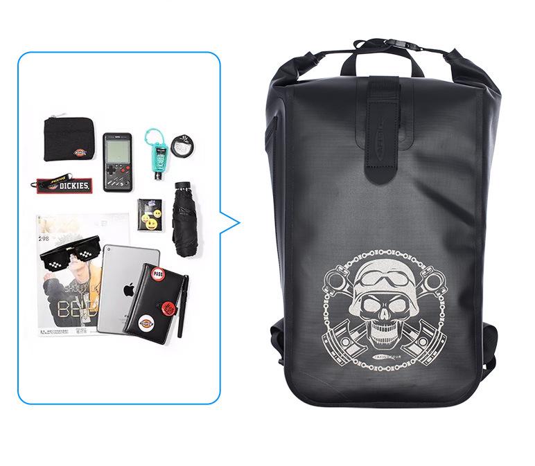 Waterproof Skull Backpack - Large Capacity Outdoor Sports Travel Bag
