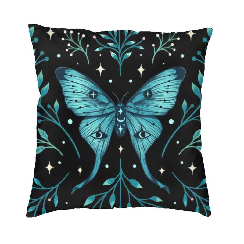 Halloween Witch Crow Cat Bat Print Pattern Cushion Cover Home Living Room Sofa Decoration Square Pillow Pillow Cover