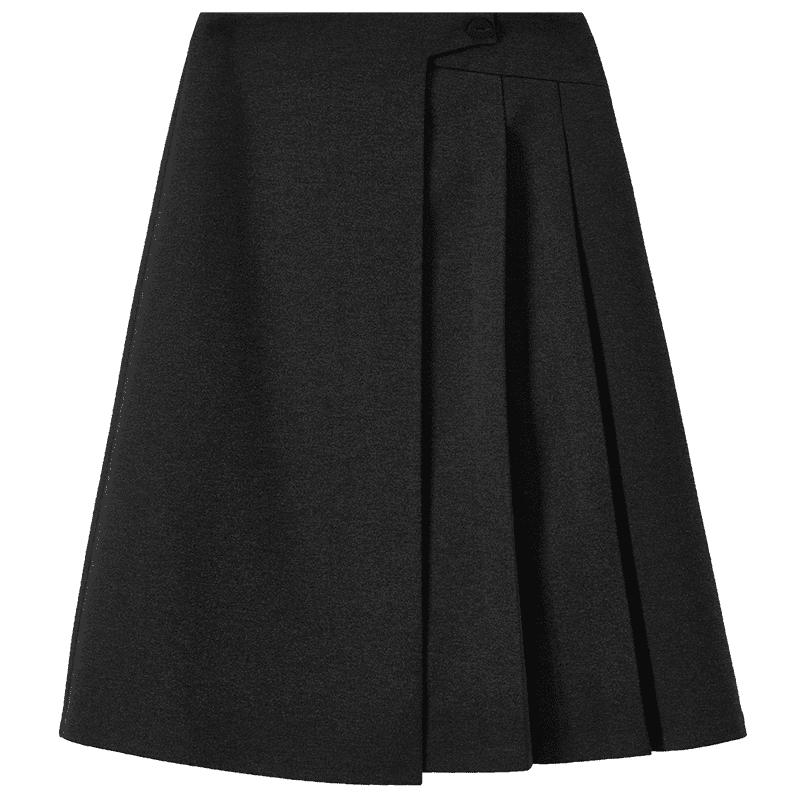 Shangdubila Women's Winter High-Waist Pleated A-Line Skirt