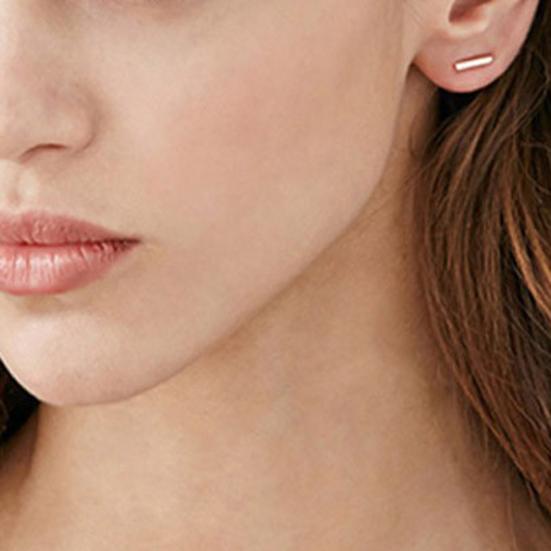 Минималистский бар Stick Line Женщины Серьги-гвоздики Партия Ювелирные изделия День Святого Валентина