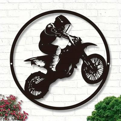 Привлекательный 1 шт. Знак мотоцикла настенное искусство для байкеров металлический декор для гаража и мотоцикла увлекательный мужской пещерный знак современная стена