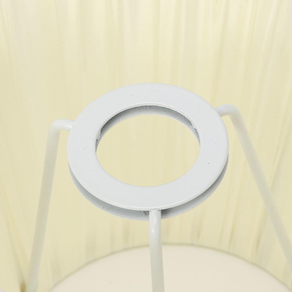 6PCS Cloth Fabric Lampshade Beige Color Pleated Lamp Shades Decorative Small Lamp Shade  Table Lamps